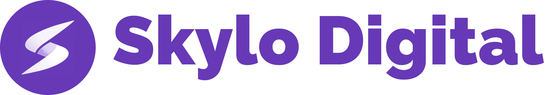 Skylo Digital logo, purple